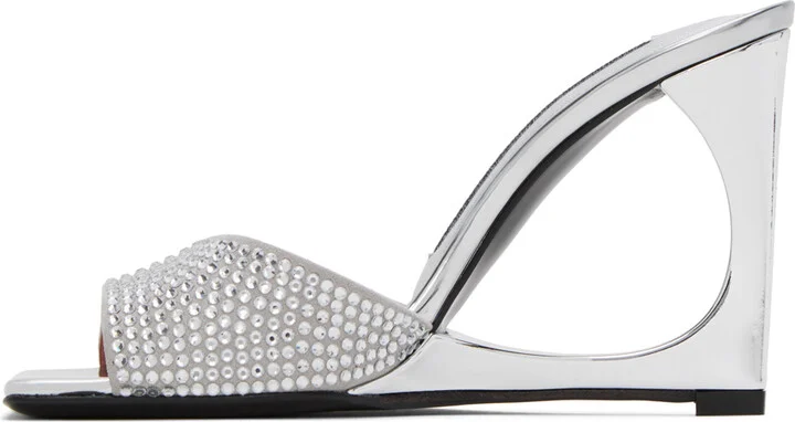 Les Petits Joueurs Silver Lola Mules - Image 3
