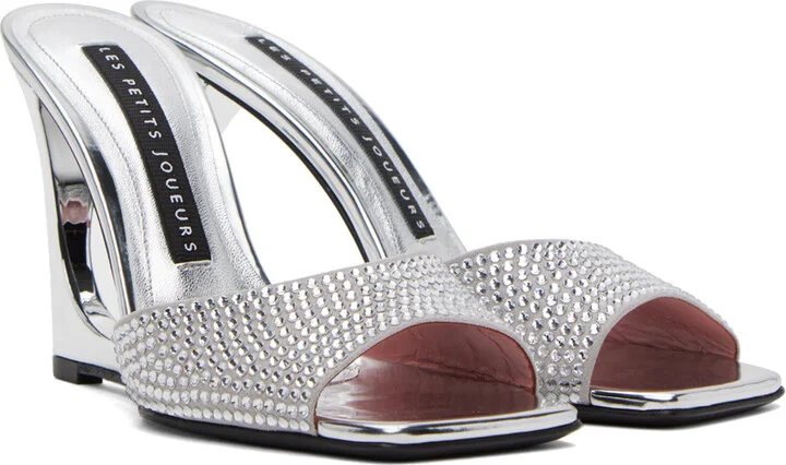 Les Petits Joueurs Silver Lola Mules - Image 4