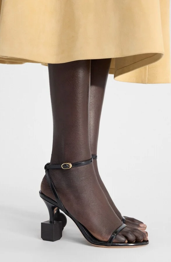 Les Sandales Bisou Mismatched Ankle Strap Sandal - Image 2
