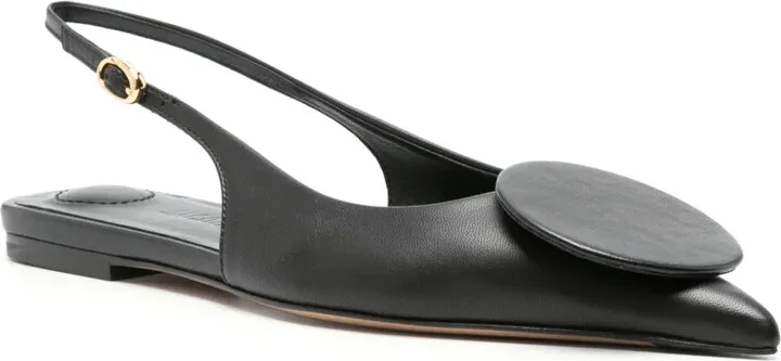 Les Slingbacks Duelo leather ballerina shoes - Image 2