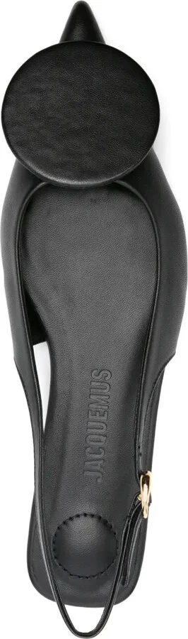 Les Slingbacks Duelo leather ballerina shoes - Image 4