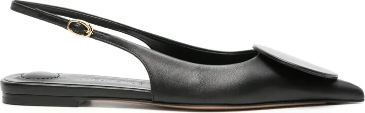 Les Slingbacks Duelo leather ballerina shoes