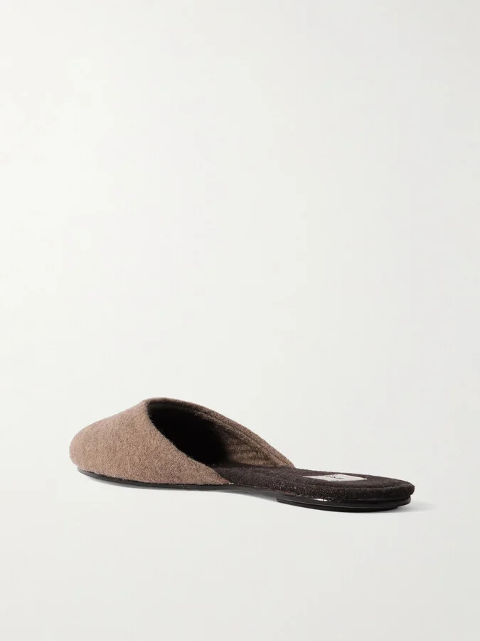 LESET - Romy Fleece Mules - Brown - Image 3