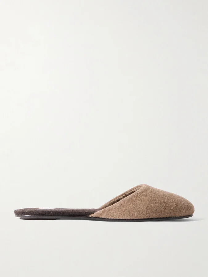 LESET - Romy Fleece Mules - Brown