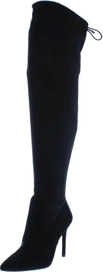 Lessy Womens Pointed Toe Over-The-Knee Boots