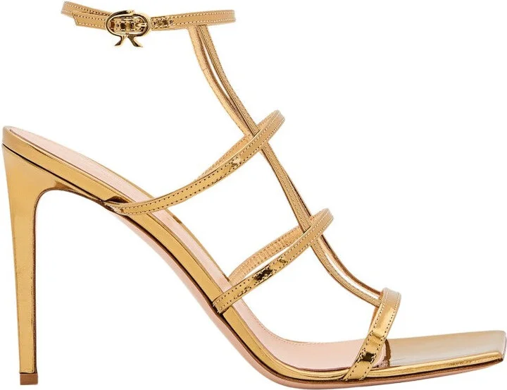 Letal Leather Heel Sandals