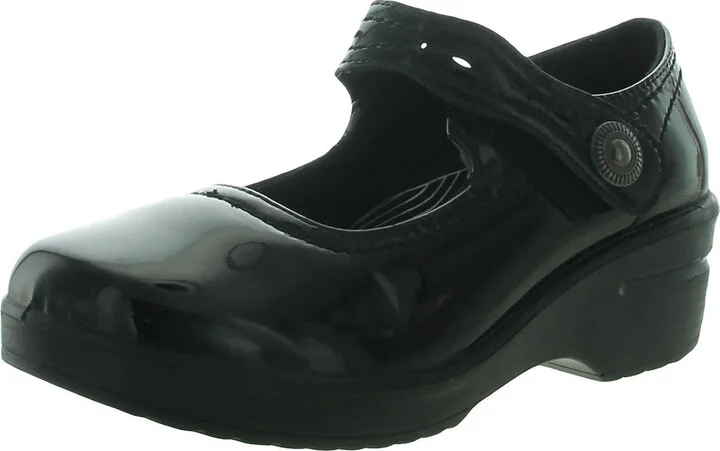 Letsee Womens Patent Adjustable Clogs
