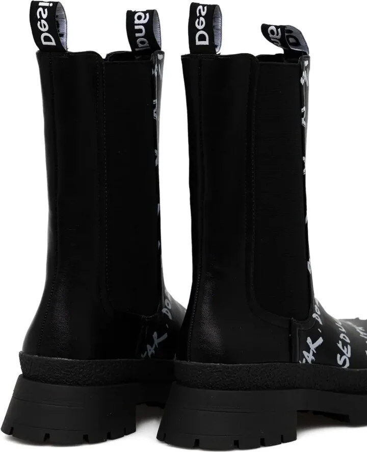 Lettering-Print Chelsea Boots - Image 2