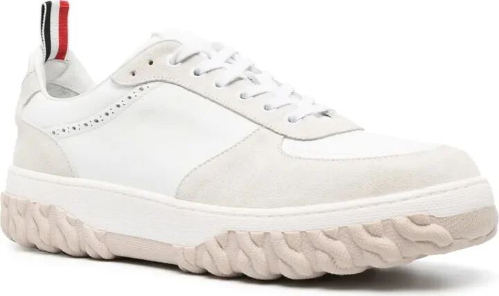 Letterman panelled lace-up sneakers - Image 2