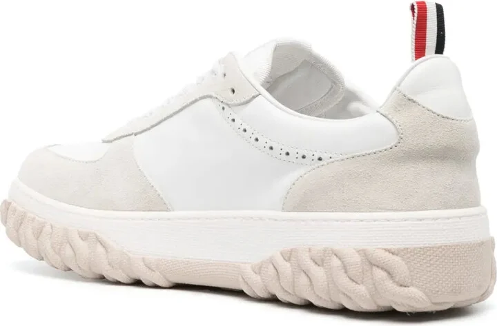 Letterman panelled lace-up sneakers - Image 3