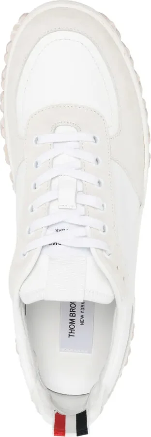 Letterman panelled lace-up sneakers - Image 4