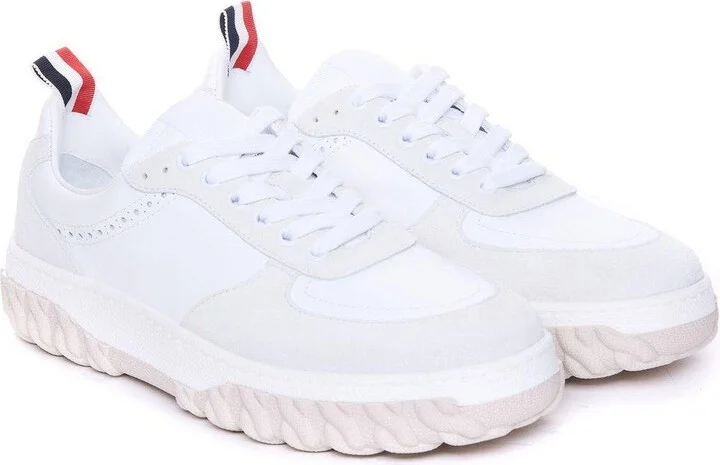 Letterman Panelled Low-top Sneakers - Image 3