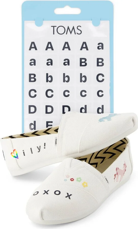Letters Shoe Tattoos 4 Pack