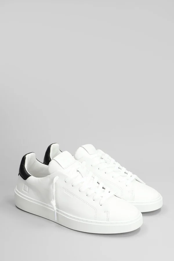 Levante Sneakers In White Leather D.A.T.E. - Image 2