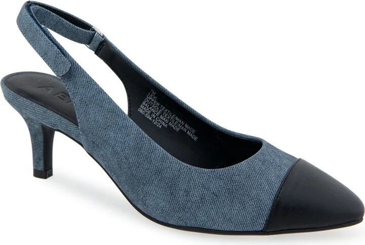 BLUE JEAN FAUX LEATHER