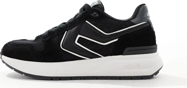 Levi's Charge suede denim sneakers in black - Image 2