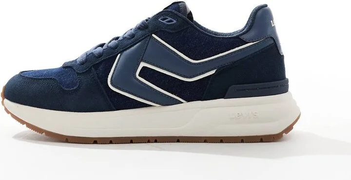 Levi's Charge suede denim sneakers in blue - Image 2