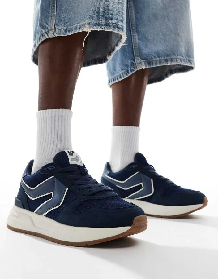 Levi's Charge suede denim sneakers in blue