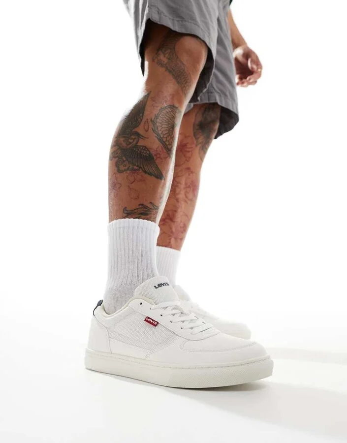 Levi's Liam sneakers with Red Tab logo in white
