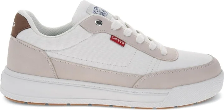 Levi's Men's Aden Fashion Athletic Lace Up Sneakers - White, Natural - Image 2