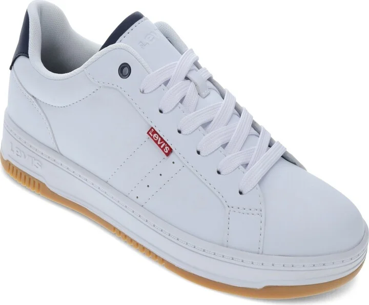 Levi's Men's Carson Lace Up Sneaker - White/Navy/Red