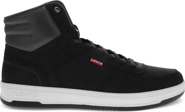 Levi's Men's Drive Hi Cbl High Top Sneakers - Black, Charcoal - Image 2