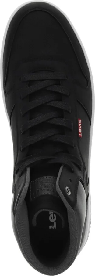 Levi's Men's Drive Hi Cbl High Top Sneakers - Black, Charcoal - Image 4