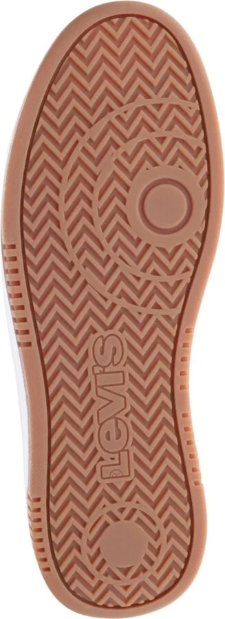 Levi's Men's Drive Hi High Top Sneakers - White, Gum - Image 5
