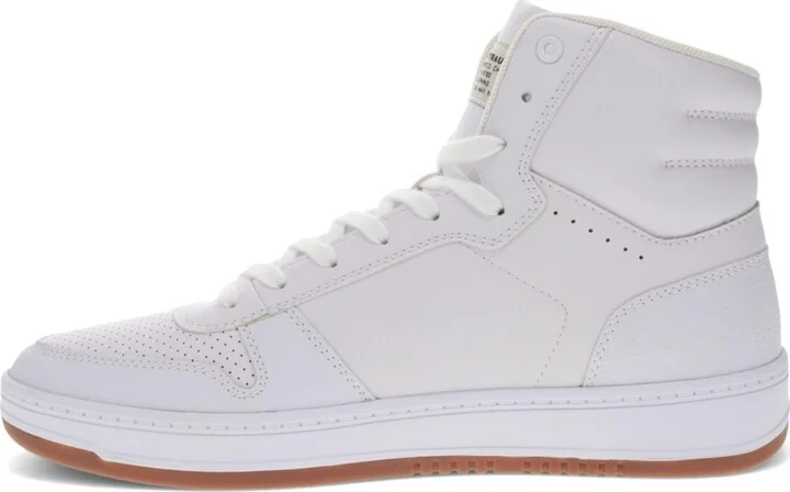 Levi's Men's Drive Hi High Top Sneakers - White, Gum - Image 6