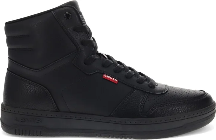 Levi's Men's Drive High Top Faux-Leather Lace-Up Sneakers - Gray, Charcoal - Image 7