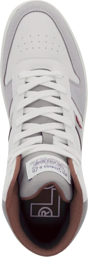 Levi's Men's Drive High-top Lace Up Sneakers - Winter White, Cappuccino, Mocha - Image 4