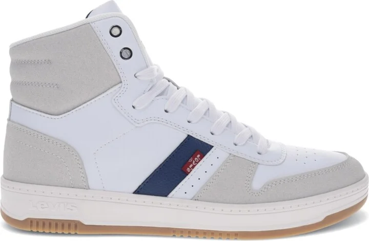 Levi's Men's Drive High-top Lace Up Sneakers - Winter White, Cappuccino, Mocha - Image 7