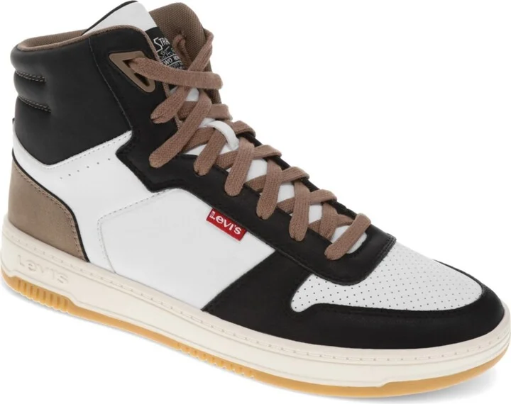 Levi's Men's Drive High Top Sneakers - White, Black
