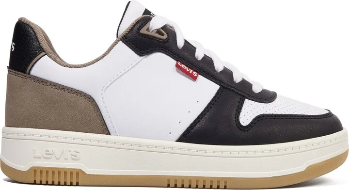 Levi's Men's Drive Lo Lace Up Sneaker - White/Black/Khaki - Image 2