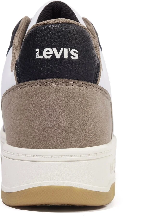 Levi's Men's Drive Lo Lace Up Sneaker - White/Black/Khaki - Image 5
