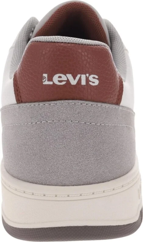 Levi's Men's Drive Low Top Lace Up Sneakers - White, Cappuccino, Mocha - Image 3
