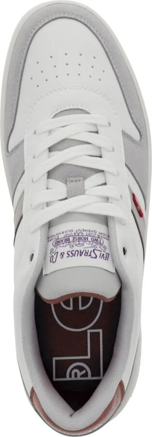 Levi's Men's Drive Low Top Lace Up Sneakers - White, Cappuccino, Mocha - Image 4