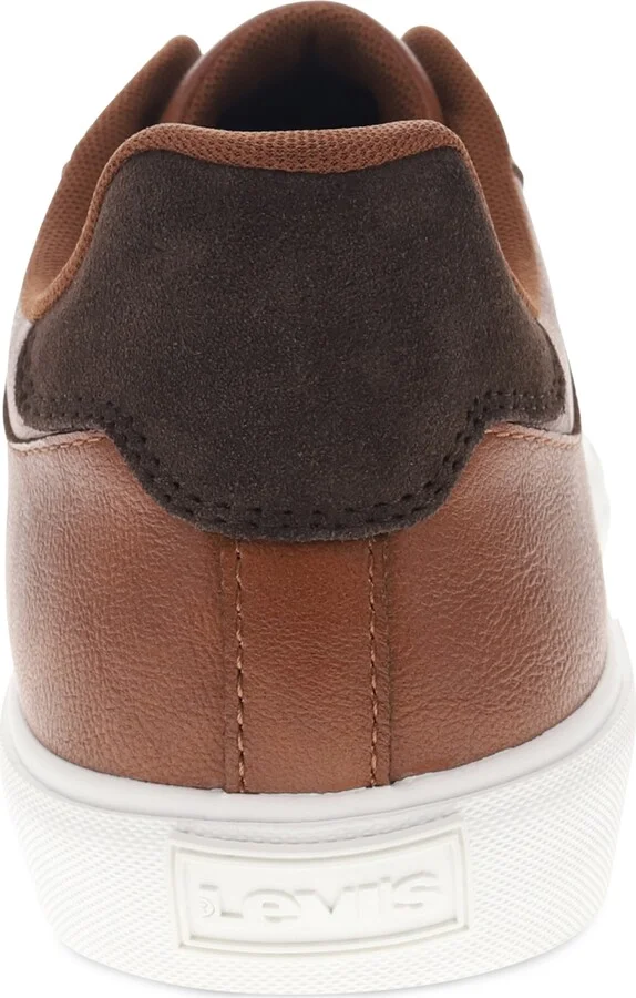 Levi's Men's Munro Faux-Leather Retro Low Top Sneakers - Tan, Brown - Image 3