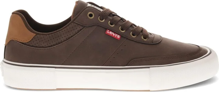 Levi's Men's Munro Ul Faux Leather Lace-Up Sneakers - Brown, Tan - Image 2