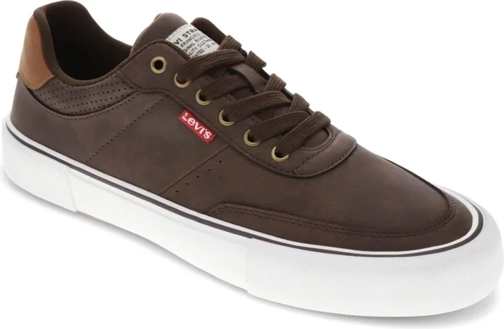 Levi's Men's Munro Ul Faux Leather Lace-Up Sneakers - Brown, Tan