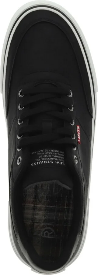 Levi's Men's Munro Ul Lace Up Sneakers - Black, Charcoal - Image 4