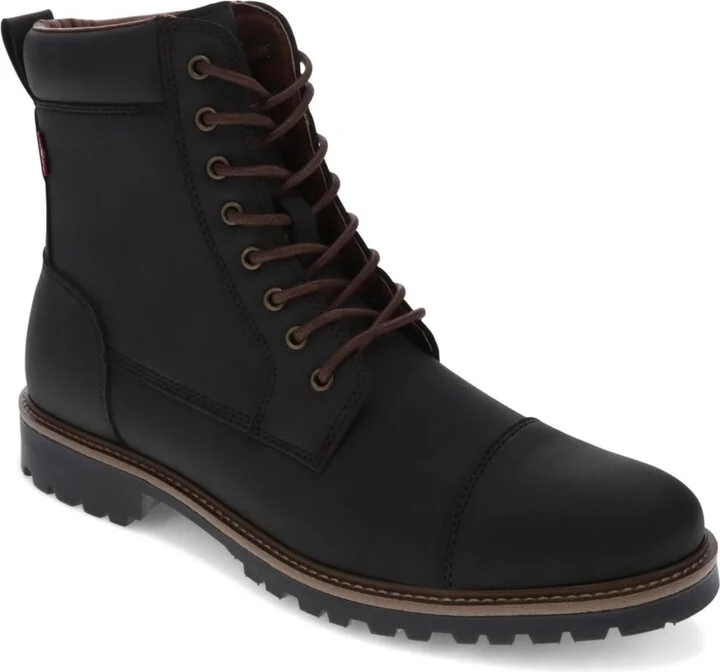 Levi's Men's Wyatt Faux Leather Lace-Up Boots