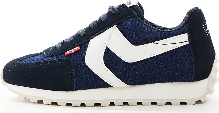 Levi's Stryder sneakers with Red Tab logo in navy denim - Image 2