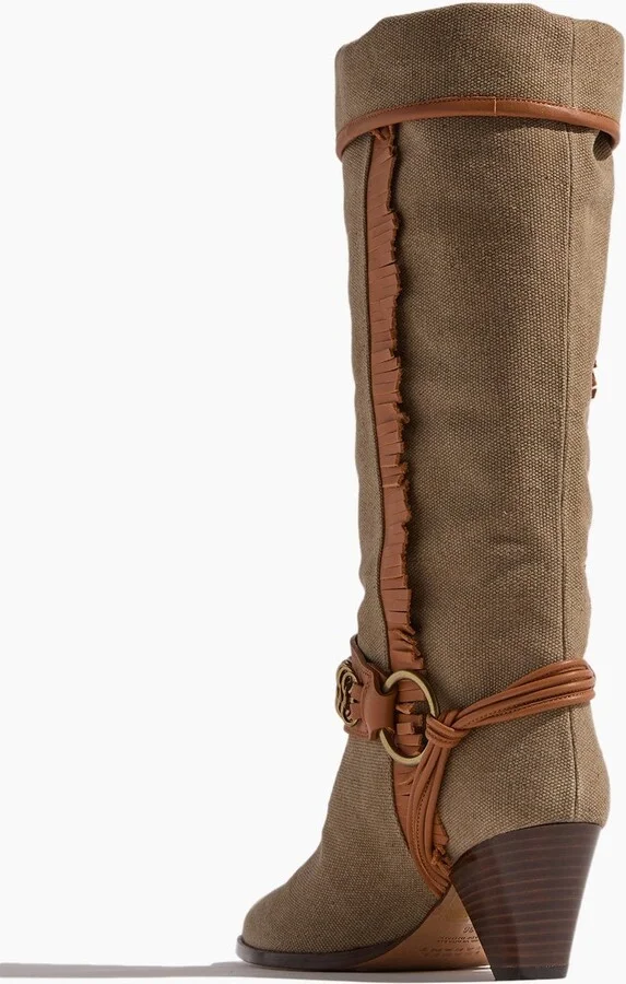 Levon Boots in Khaki - Image 3