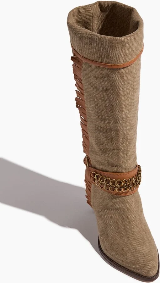 Levon Boots in Khaki - Image 4