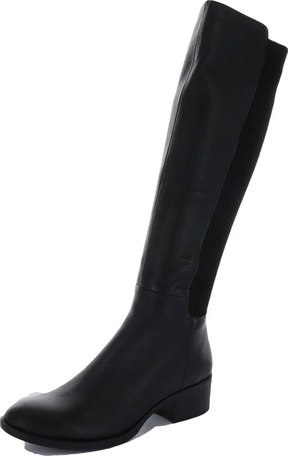 Levon Womens Leather Knee-High Riding Boots
