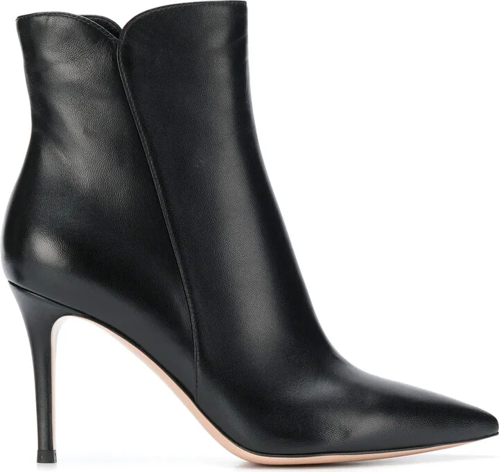 Levy 85mm leather ankle boots