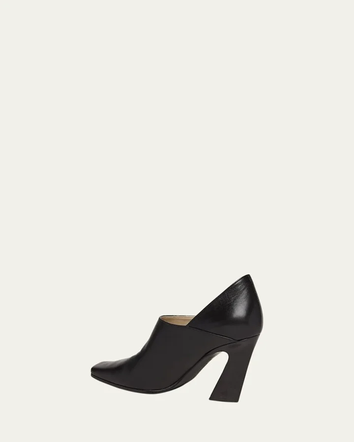 Lewis Calfskin Block-Heel Pumps - Image 2
