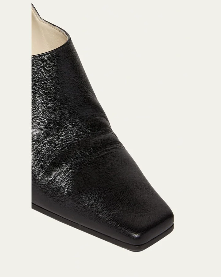 Lewis Calfskin Block-Heel Pumps - Image 5