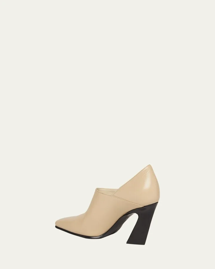 Lewis Calfskin Block-Heel Pumps - Image 8